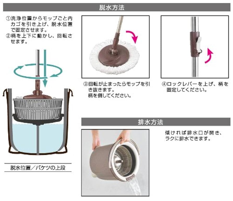 アズマ 手を汚さない トルネード回転モップ専用 丸型取り付け簡単ヘッド 『一槽式洗浄バケツ』 柄無しモップ 9jupf8b Amazon.co.jp: アズマ 手を汚さない トルネード回転モップ専用